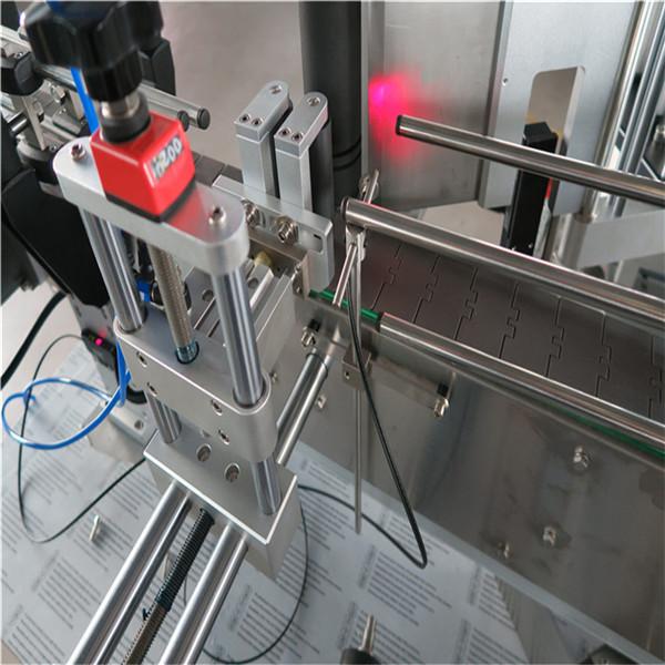 Стандартна автоматична машина за етикетиране на кръгли бутилки отпред и отзад