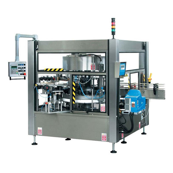 CE машина за етикетиране на ротационни стикери с пълна автоматична бутилка